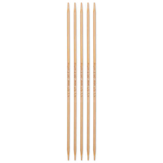 222201|Prym 6" Double Point Bamboo Knitting Needles, 2.5mm