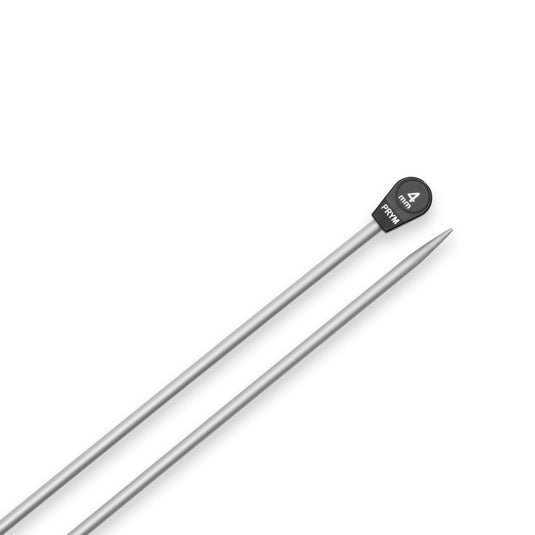 191476|Prym 16" Single Point Aluminum Knitting Needles, 4mm
