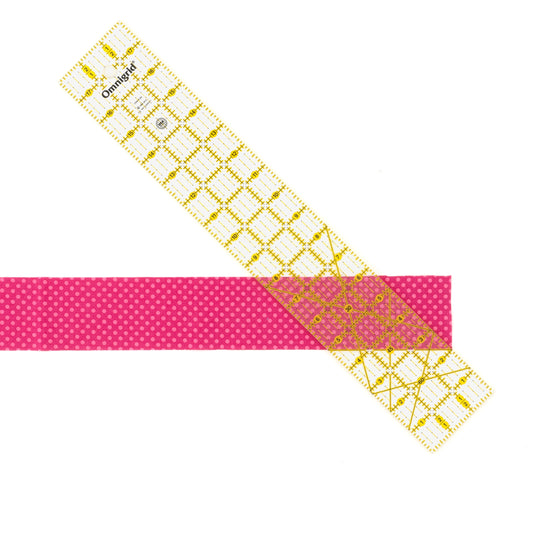 R18A|Omnigrid Rectangle Ruler with Angles, 3" x 18"