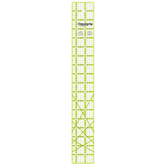 RN2518|Omnigrid Omnigrip Neon Rectangle Ruler, 2-1/2" x 18"