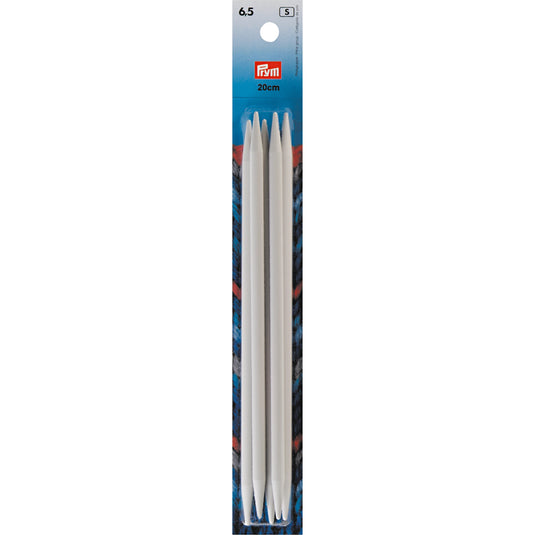 218646|Prym 8" Double Point Plastic Knitting Needles, 6.5mm