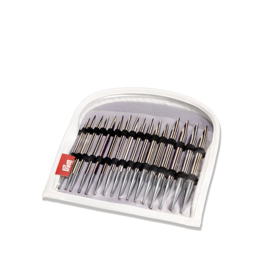223801|Prym Circular Knitting Needles Set, Interchangeable, Wood, 4-10mm