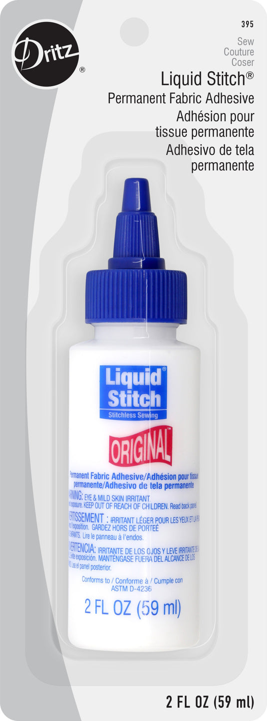 395|Dritz Liquid Stitch Permanent Fabric Adhesive, 2 fl. oz.