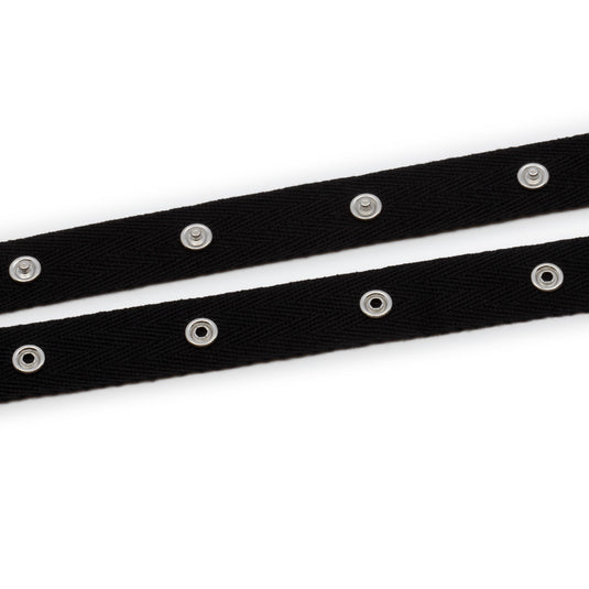 28607-1|Dritz Snap Tape with Metal Snaps, Black, 8 yd
