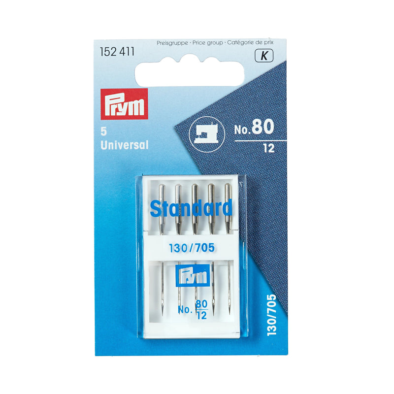 Load image into Gallery viewer, 152411|Prym Universal Sewing Machine Needles, Size 12 (No. 80), 5 pc
