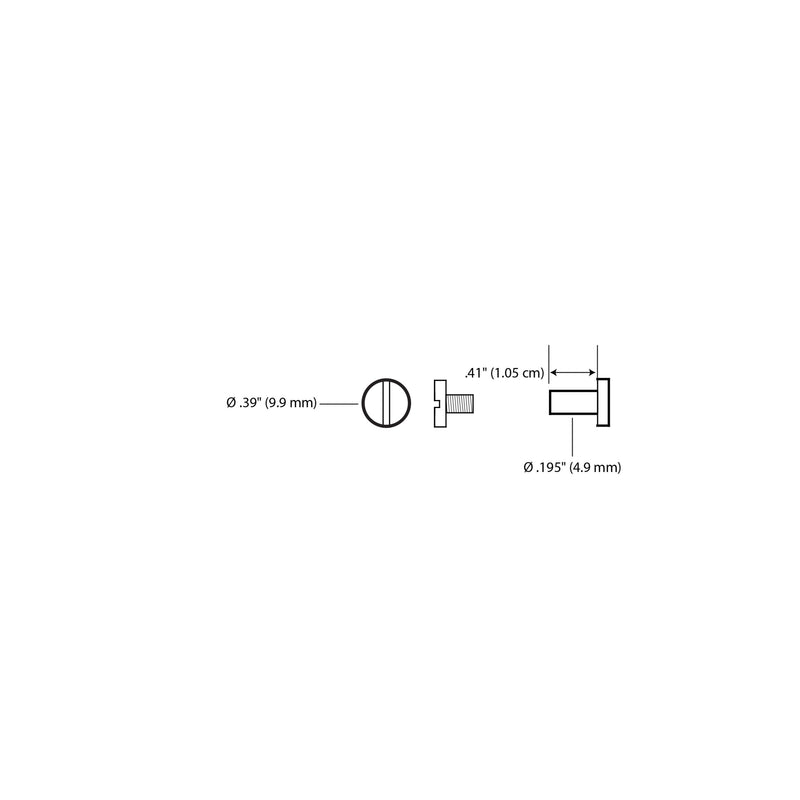 Chargez l'image dans la visionneuse de la galerie, 44320-35|44320-65|Dritz Short Post Chicago Screws, Nickel, 3 pc
