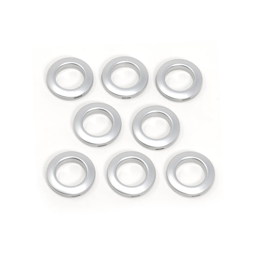 44373|Dritz 1" Plastic Curtain Grommets, Brushed Silver, 8 Sets