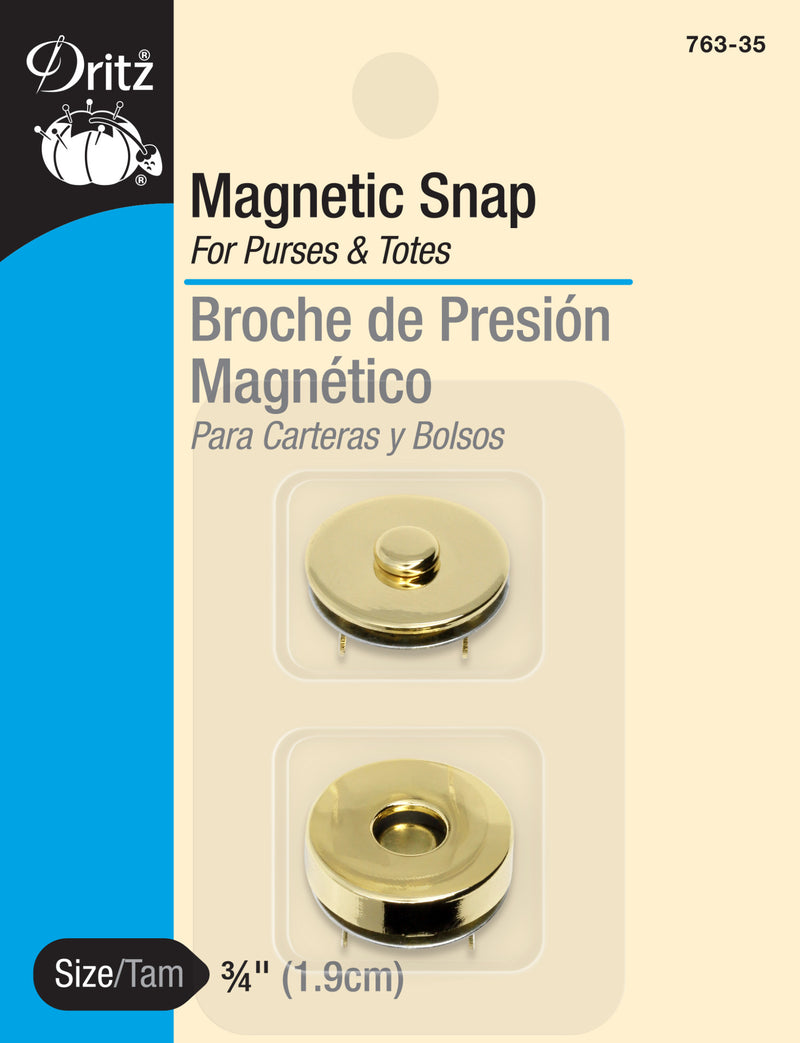 Load image into Gallery viewer, 763-35|Dritz 3/4" Magnetic Snap, 1 Set, Gold
