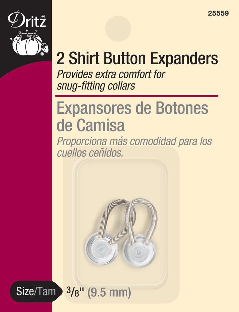Chargez l'image dans la visionneuse de la galerie, 25559|Dritz 3/8" Shirt Button Expanders, 2 pc