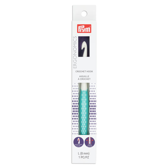 57206|Prym Ergonomic Crochet Hook, US L (8mm)