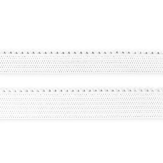 9324W|Dritz Lingerie Elastic, White, 2-Pack