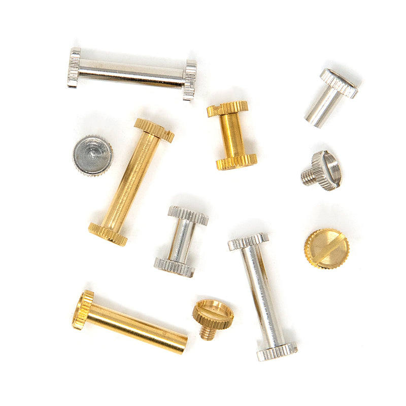 Chargez l'image dans la visionneuse de la galerie, 44320-35|44320-65|Dritz Short Post Chicago Screws, Nickel, 3 pc