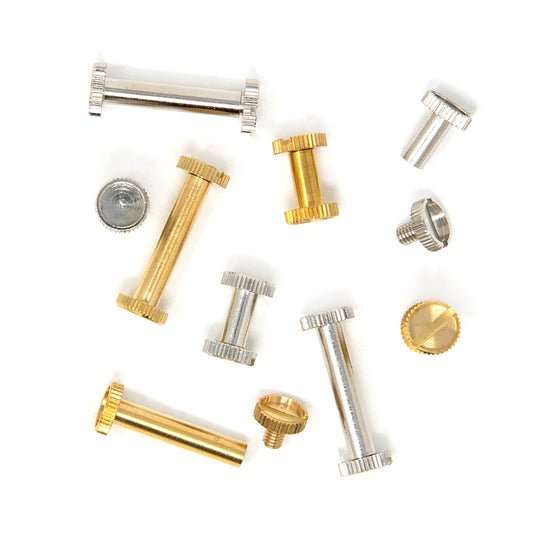 44320-35|44320-65|Dritz Short Post Chicago Screws, Nickel, 3 pc