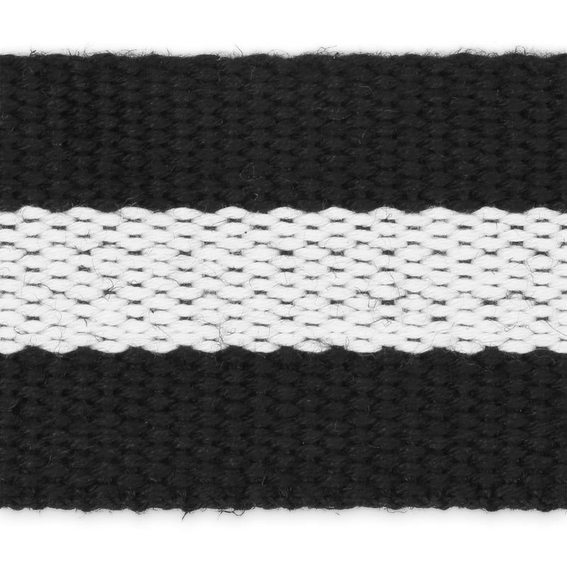 Chargez l'image dans la visionneuse de la galerie, 28611-B|Dritz 1-1/2" Polyester Belting &amp; Strapping, Black &amp; White, 2 yd
