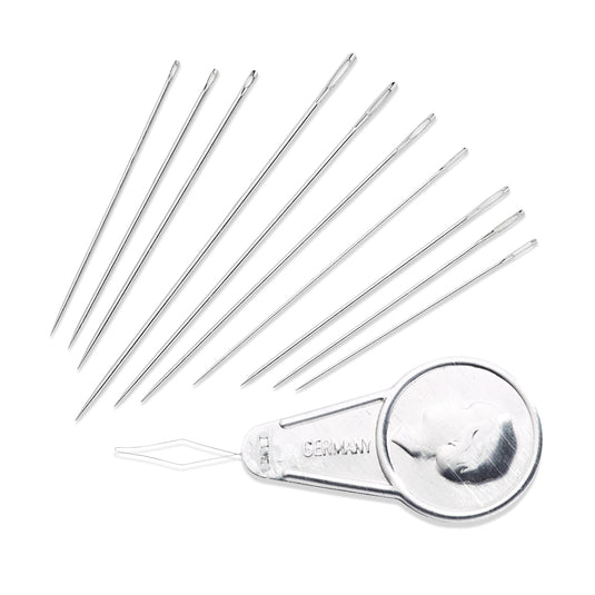 128259|Prym Embroidery/Darning Hand Needles & Threader, Assorted, 49 pc