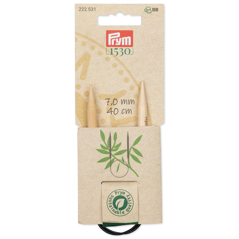 Chargez l'image dans la visionneuse de la galerie, 222531|Prym 16" (40 cm) Circular Bamboo Knitting Needles (7 mm)