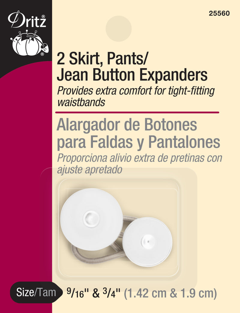 Load image into Gallery viewer, 25560|Dritz Skirt, Pants/Jeans Button Expanders, 9/16" &amp; 3/4"
