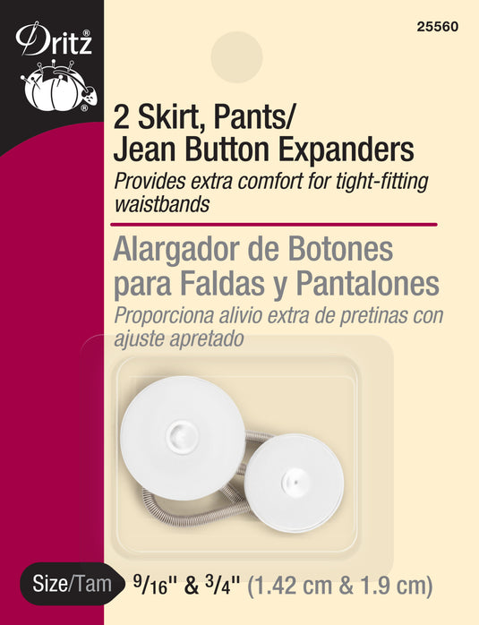 25560|Dritz Skirt, Pants/Jeans Button Expanders, 9/16