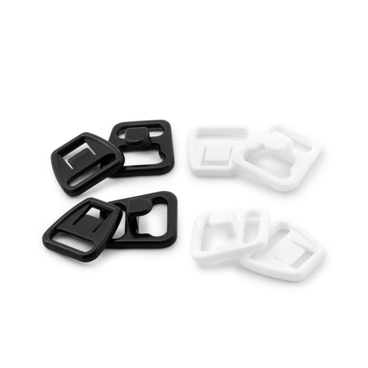 56698-38-66|Dritz Nursing Bra Clips, Black & White, 4 Sets, 3/8"