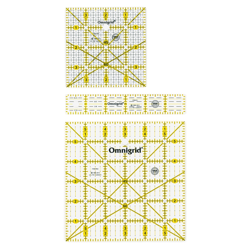 Load image into Gallery viewer, R641|Omnigrid Ruler Value Pack (4", 6", 1"x6")
