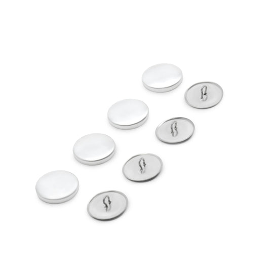 13-36|Dritz 7/8" Cover Button Refill, 4 Sets, Nickel