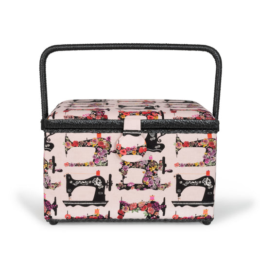 Z10051-221|Dritz Rectangular Sewing Basket, Large