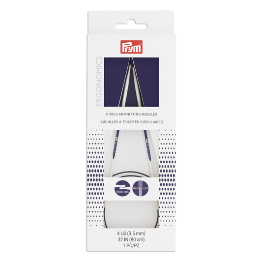 57083|Prym 32" Ergonomic Circular Knitting Needles, US 4 (3.5mm)