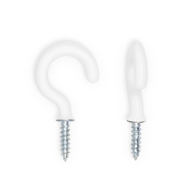 Load image into Gallery viewer, 44333|Dritz 1-1/2" Tieback Holder Set, White, 2 Sets