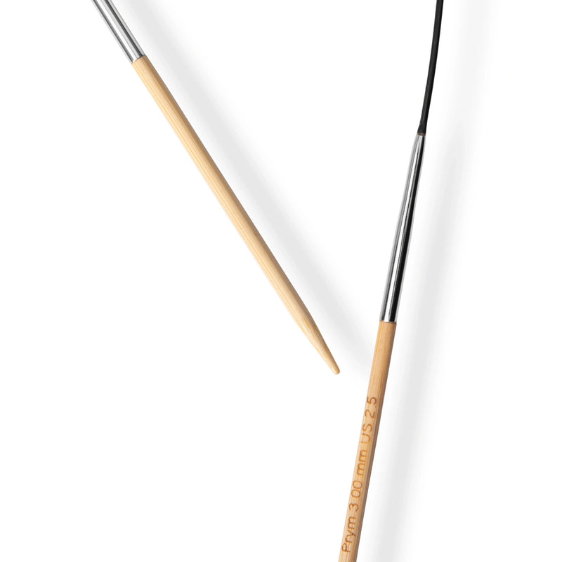 Chargez l'image dans la visionneuse de la galerie, 222524|Prym 16" (40 cm) Circular Bamboo Knitting Needles, US 2.5 (3 mm)