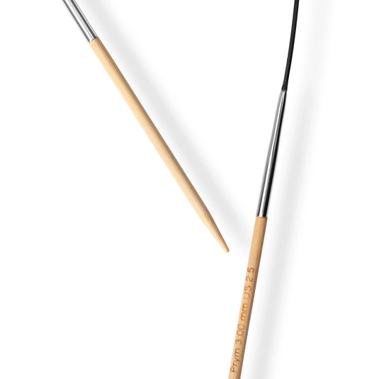 222524|Prym 16" (40 cm) Circular Bamboo Knitting Needles, US 2.5 (3 mm)