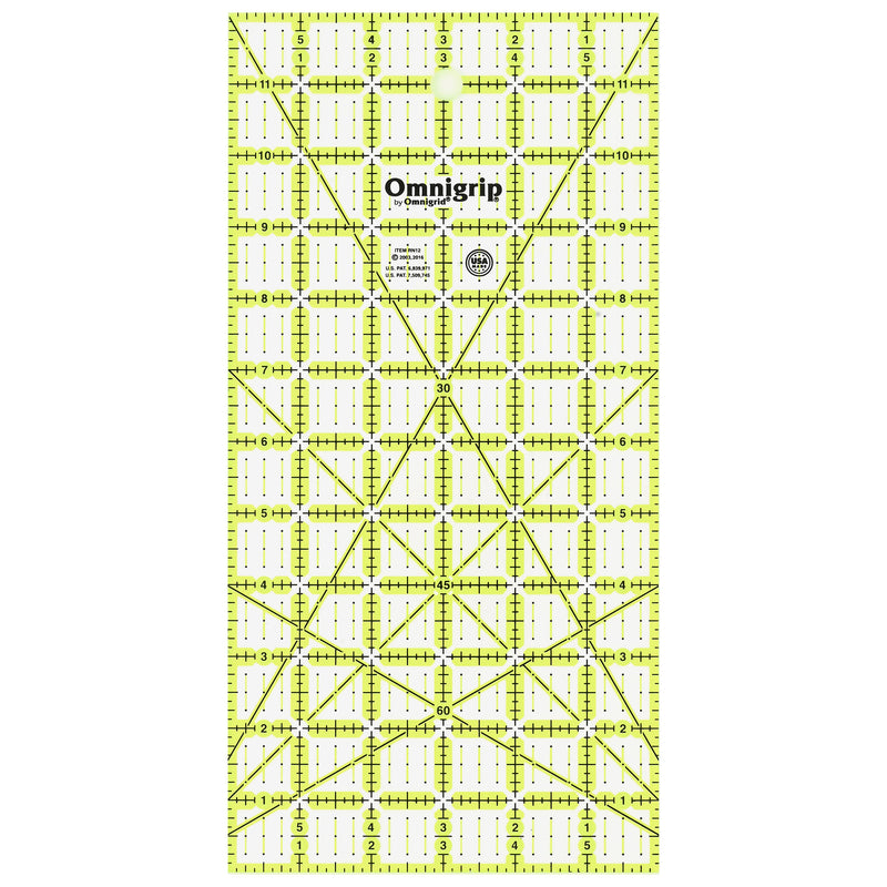 Chargez l'image dans la visionneuse de la galerie, RN12|Omnigrid Omnigrip Neon Rectangle Ruler, 6" x 12"