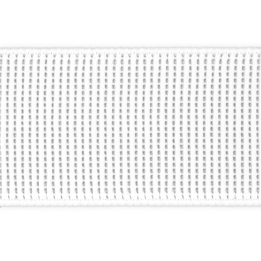 9303W|Dritz 1-1/2" Ribbed Non-Roll Elastic, White, 1 yd