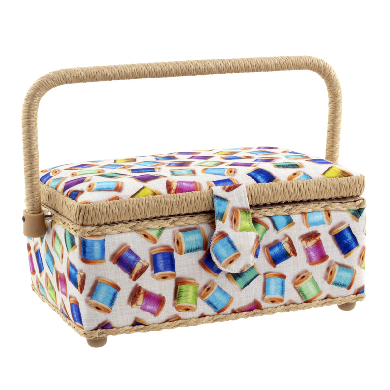 Load image into Gallery viewer, Z10010-22257|Dritz Rectangular Sewing Basket, Small
