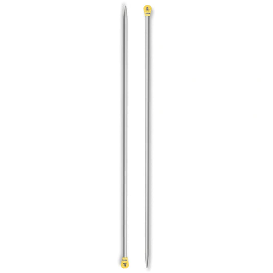 191480|Prym 16" Single Point Aluminum Knitting Needles, 6mm