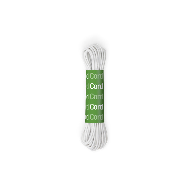 Load image into Gallery viewer, 9342W|Dritz Round Cord Elastic, White, 5 yd