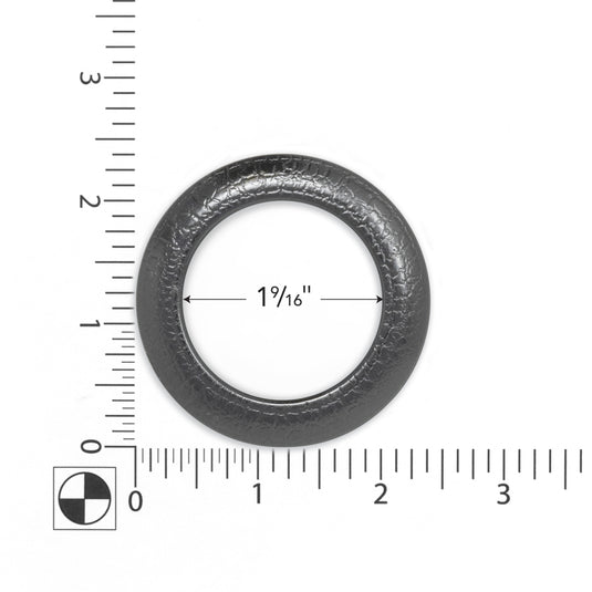 44464|Dritz 1-9/16" Plastic Curtain Grommets, Black Textured, 8 Sets