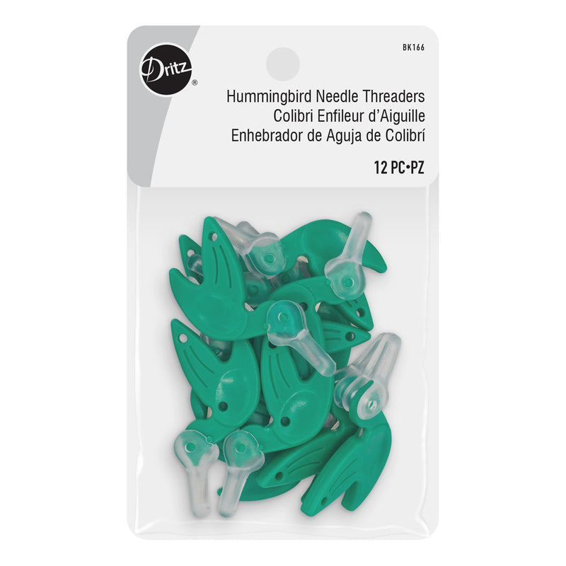 Chargez l'image dans la visionneuse de la galerie, BK166|Dritz Hummingbird Needle Threaders, Green, 12 pc