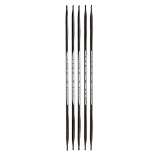 194223|Prym 8" Ergonomic Double Point Knitting Needles, Carbon, 3.5mm