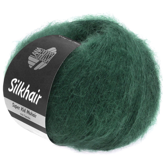 5710110|Lana Grossa Silkhair Yarn, Dark Green