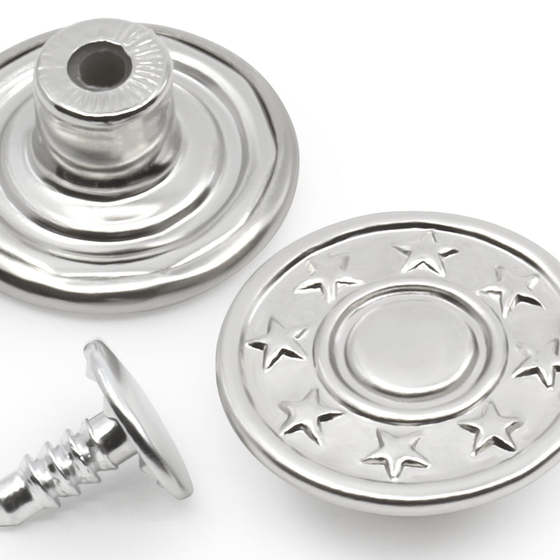 Chargez l'image dans la visionneuse de la galerie, 4-65|Dritz Jean Buttons, 6 pc, Nickel