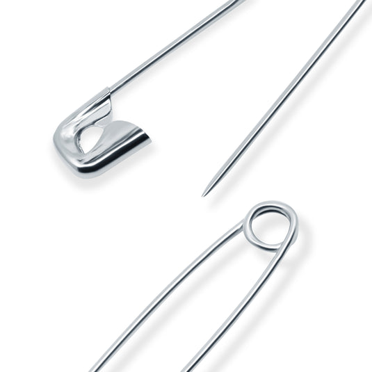 1472|Dritz Safety Pins, Assorted Sizes, Nickel, 200 pc