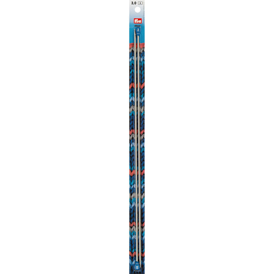 191474|Prym 16" Single Point Aluminum Knitting Needles, 3mm
