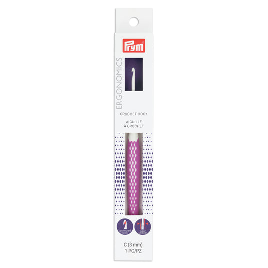 57200|Prym Ergonomic Crochet Hook, US C (3mm)