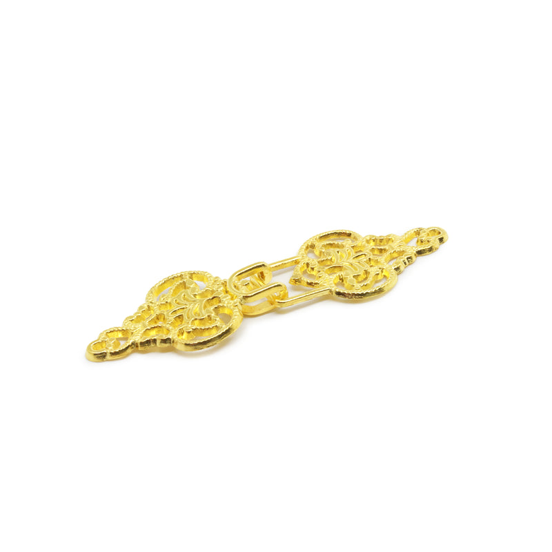 Cargue la imagen en el visor de la galería, 499|Dritz Filigree Hook &amp; Eye, 1 pc, Gold