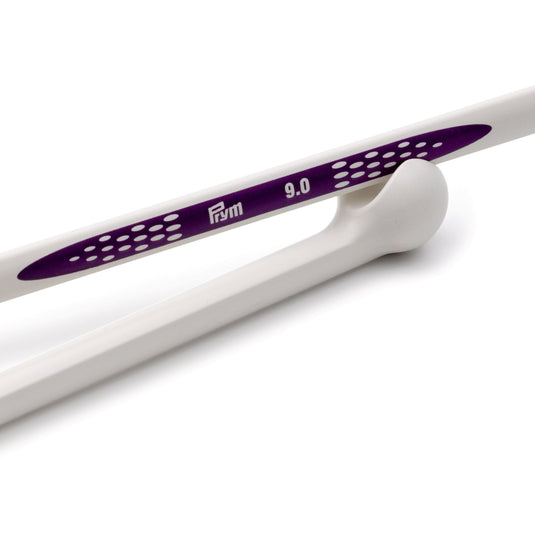 190312|Prym 12" Ergonomic Single Point Knitting Needles, 9mm