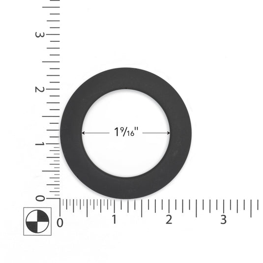 44362|Dritz 1-9/16" Plastic Curtain Grommets, Matte Black, 8 Sets