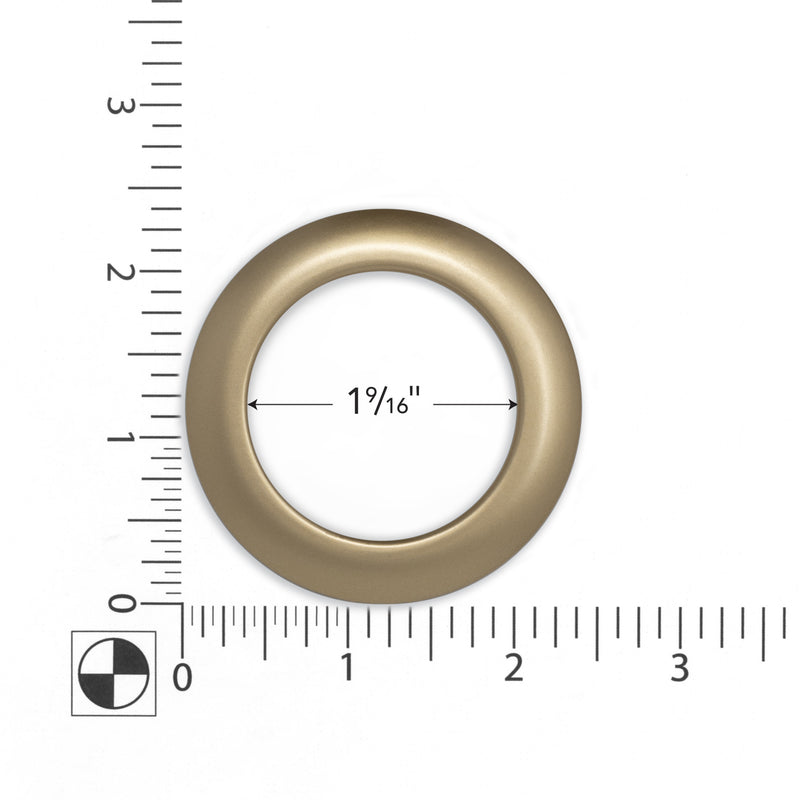 Load image into Gallery viewer, 44364|Dritz 1-9/16" Plastic Curtain Grommets, Matte Gold, 8 Sets
