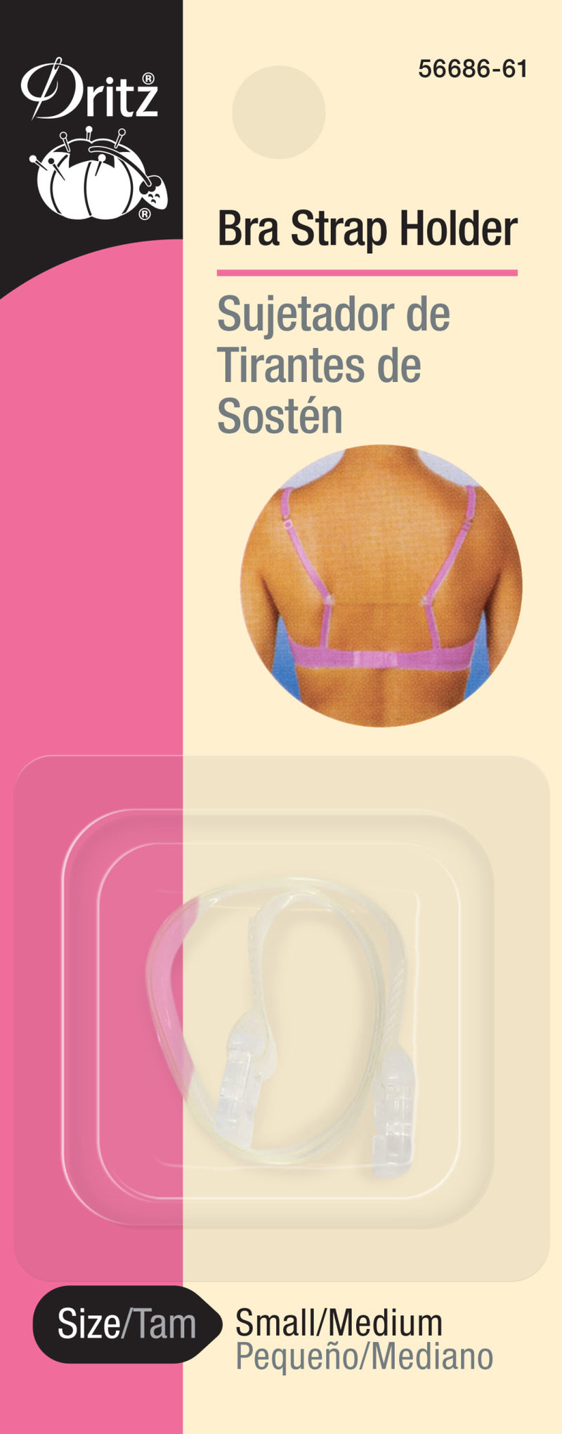 Chargez l'image dans la visionneuse de la galerie, 56686-61|Dritz Bra Strap Holder, Small/Medium, Clear