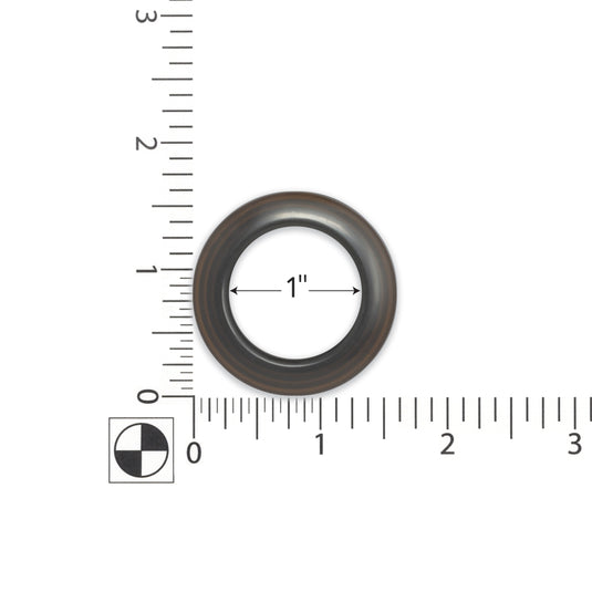 44376|Dritz 1" Plastic Curtain Grommets, Bronze, 8 Sets