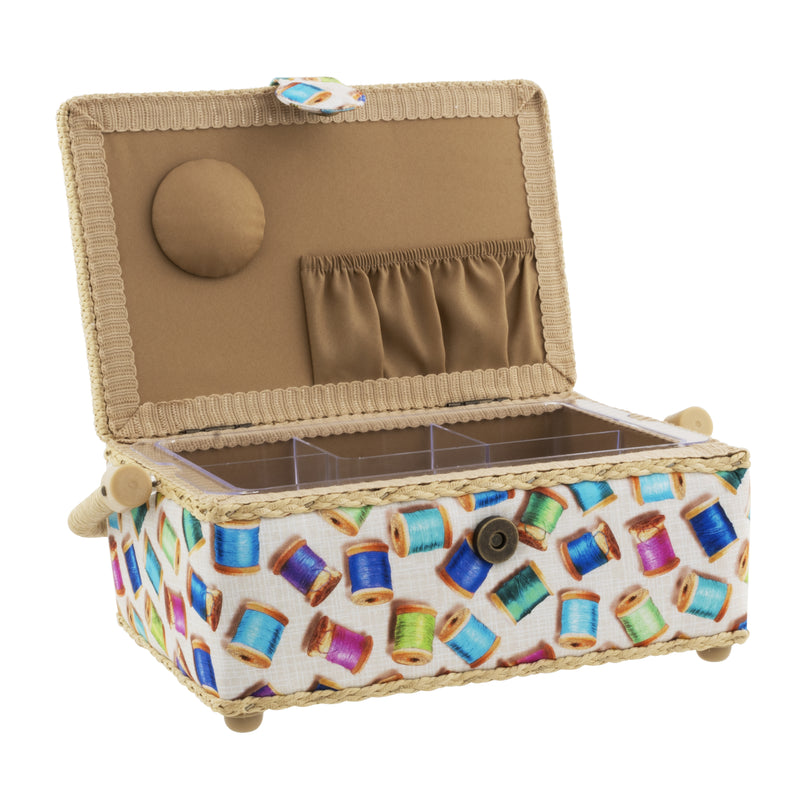 Load image into Gallery viewer, Z10010-22257|Dritz Rectangular Sewing Basket, Small